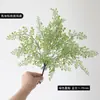 Novos Pacotes de Galhos Artificiais Longos e Curtos de Samambaias com Fio de Ferro, Pinhas, Grama Persa Plantas Verdes, Ornamentos de Decoração para Casa e Casamento, Flores Artificiais