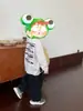 Ropa para Niños Camiseta Holgada de Manga Larga Tops de Otoño para Niños 2025 Nuevo Estilo Camiseta Básica Moderna para Niños Mayores
