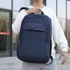 Mochila de negócios recarregável USB simples masculina, mochila de viagem ao ar livre de grande capacidade, mochila escolar leve multicamadas para estudantes