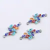 Nueva Moda Europea y Americana Metal Punto Diamante Joyería Accesorios DIY Ojo Árbol Pulsera Collar Ropa Colgante Accesorios