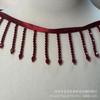 Cuentas de cristal hechas a mano, cuentas colgantes, variedad de colores en stock, accesorios de encaje al por mayor, vestido de estilo étnico, decoración de vestido de boda