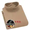 Atacado de Fábrica Camiseta Top de Veludo Gola Meia-Alta Manga Longa Masculina Outono Inverno Tendência Casual Roupa Íntima Camisa Camada Base Quente