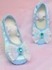Zapatos de baile de princesa de ballet lindos zapatos de práctica para niñas zapatos de garra de gato para interiores rendimiento corporal danza china púrpura 8069