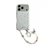 Funda de teléfono colorida de estilo coreano con cadena de estrellas nueva para Apple 17Promax, adecuada para 16Promax, doble capa 15pro18pro
