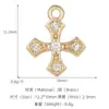 Colgante de Cruz Estilo Retro Chrome Hearts Colorido con Pedrería de Diamantes de Imitación Corazón Llave Llavero Accesorios para Joyería Hechos a Mano DIY Venta al por Mayor