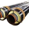 Tubería de aislamiento para vapor a alta presión, manga de acero personalizada de fábrica, tubería de aislamiento térmico calefactora de gran diámetro, manta de aguja de silicato de aluminio