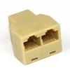 Yongwei RJ45 rede de três vias cabeça 8P8C cristal cabeça 8-core cabo de rede um-dois divisor de conector de par de extensão