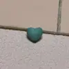 Magnetita Turquesa Superfície Fosca Forma de Coração Acessório Pingente Colar Acessório de Joia Pulseira Acessório de Joia 316