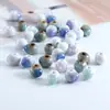 Cuentas de cerámica agrietada por hielo de Jingdezhen 10 mm gota de agua cuentas semiacabadas pulsera diy suelta accesorios de joyería pequeña venta al por mayor