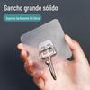 Gancho forte sem marca gancho gancho prateleira de armazenamento sem perfuração fivela pendurado na parede transparente fivela feminina adesivo patch prego sem