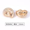 Botón de metal dorado de moda botón redondo irregular de aleación botón decorativo para abrigo trench suéter de hombre y mujer