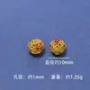 Estilo Antiguo Esmalte Azul Quemado Calado Redondo Cuentas de Transferencia Sueltas para Joyería Hecha a Mano DIY Accesorios Hebilla de Ropa Accesorios