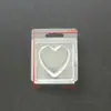 PVC alta transparencia vela de amor empaque de plástico resistente a altas temperaturas varias formas plegadas suministros para fiesta de cumpleaños