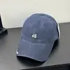 Gorra de Béisbol para Mujer Estilo Coreano Streetwear Simple Letra Pequeña Ala Ancha Bordado Estilo Desgastado Algodón Lavado Visera Curva Sombrero para Hombre