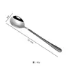 Cuchara de Acero Inoxidable 316 Cuchara de Mesa para el Hogar Cuchara Cuchara Cuchara Cuchara Estilo Coreano Cuchara de Mango Largo Cuchara Espesa para Mezclar Cuchara Pequeña para Sopa