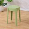 Moda Escandinava Taburete Redondo Plástico Engrosado Taburete para Adultos Apilable Banco para Mesa de Comedor Silla para el Hogar Taburete de Repuesto Taburete Alto