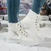 Envío directo transfronterizo de zapatos de algodón de talla grande, nueva colección de invierno 2026, botas de nieve cálidas con forro de felpa para mujer, zapatos de algodón versátiles de suela gruesa