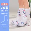 Cubrezapatos Desechables para Lluvia, Impermeables y Antideslizantes para Días Lluviosos, Empacados Individualmente, Cubre Pies Impermeables de Tubo Alto para Niños y Estudiantes