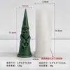 Jiahuimei Papai Noel Vela Perfumada de Natal Molde de Gesso Silicone