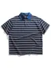 Camisa Polo de Manga Corta Rayada Retro Disfrazada Nanxia para Hombre Verano 2026 Nuevo Estilo Solapa Holgada Casual Moderna