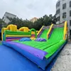Castelo Inflável Grande com Torre e Escorregador Design Combinado Material de PVC Resistente ao Desgaste Equipamento de Playground ao Ar Livre para Crianças