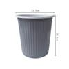 Lixeira de plástico para cozinha doméstica com boa aparência para quarto, banheiro, simples, com tampa grande, anel de pressão, lixeira de banheiro
