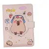 Nuevo Sanrio Hand Ledger traje Linda chica corazón dibujos animados papelería Lolomi PU botón magnético bloc de notas caja de regalo