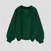 Amazon Comércio Exterior Transfronteiriço Moletom Cinza Outono Manga Curta Estilo Coreano Casual Solto Gola V Top Confortável e Casual
