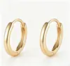 Aretes de Aro Lisos S999 de Plata Pura para Mujer, Aros Simples que No Necesitan Quitarse para Dormir, Pinzas para Orejas Amigables con la Piel, Aretes de Plata Pura para el Día a Día