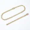 Collar Cubano Hip-Hop de Cadena Completa con Diamantes Transfronterizo, Cadena de Tenis, Cadena para Clavícula de Estilo Urbano de Moda, Collar de Gama Alta para Viajeros