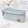 Estojo de lápis resistente à sujeira de grande capacidade em estojo de papelaria de alto valor Coreia do Sul Estojo de lápis simples de alta qualidade para alunos do ensino fundamental meninos