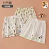 Shorts Infantis, Novo Estilo de Verão, Calça Esportiva Casual 100% Algodão para Meninos de 1 a 9 Anos, Shorts de Três Quartos Soltinhos para Usar por Cima
