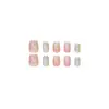 Uñas Postizas Artesanales Ojo de Gato Desmontables Manicura Uñas Cortas Estilo Ballet Tallas Variadas Uñas Postizas 10 Piezas Mayoreo