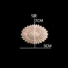Talla de Madera Dongyang Estilo Europeo Flor de Madera Parche Decorativo de Talla de Madera Flor de Esquina Calcomanía de Madera Maciza Talla Creativa de Flor de Madera Pieza de Flor