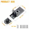 Cerradura sin Taladro Pestillo de Acero Inoxidable Pestillo para Puerta Corredera Cerradura Universal Izquierda y Derecha Cerradura de Seguridad Pestillo Antirrobo Perno de Puerta