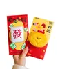 Envelope Vermelho de Pelúcia Fofo de Ano Novo 2026 Ano do Cavalo Novo Universal Desenho Animado Criativo Pacote Vermelho Festival da Primavera Envelope de Dinheiro de Ano Novo