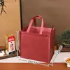 Festival de Mitad de Otoño Regalos Bolsa Gruesa No Tejida Ecológica Compras Bolsa Tote Oversize Bolsa de Regalo Bolsa con Cremallera para Licores Personalización