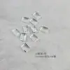 Taladro de uñas K9 a través del fondo generoso joyería de uñas de azúcar diamante diamante destello rectangular hielo a través de cristal azúcar taladro decoración de uñas