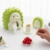 Luminária de Mesa Criativa e Fofa de Cerâmica, Enfeites de Caixa de Guardanapos para Mesa de Casa, Caixa de Lenços de Porco-espinho de Cerâmica com Aparência Sofisticada, Porta-Palitos