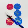 Vinil Adesivo Impermeável Etiqueta Personalizada Logo Adesivo Impressão Estampagem a Quente Folha de Ouro Papel Adesivo de Marca