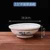 Tigela Grande de Cerâmica com Pés Altos, Tigela de Sopa, Tigela de Macarrão, Tigela de Arroz, Tigela de Kimchi, Tigela de Sopa de Peixe em Conserva, Tigela Grande para Culinária Chinesa com Pés Altos