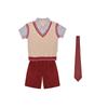 Lanyang Beibei Roupa Roupa da Turma do Jardim de Infância Roupa para Jogos de Verão Camisa Polo Quadrada Moda Britânica A10D66