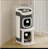 Nido para Gatos, Estructura para Trepar Gatos, Árbol para Gatos, Rascador para Gatos, Todo en Uno, Universal para Todas las Estaciones, Cubo Semicerrado Cálido de Invierno, Nido para Gatos de Doble o Triple Capa