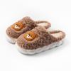 Pantuflas de Algodón para Mujer, Invierno Parejas, Pantuflas Peludas Antideslizantes de Suela Suave, Zapatos Cálidos de Confinamiento, Pantuflas de Interior para Hombre