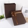 Caja de regalo marrón caja vacía caja de regalo de negocios bufanda camisa caja rectangular grande LOGOTIPO personalizado
