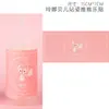 Mesa de Sobremesa Lina Belle Bolo Assado Decoração Raposa Rosa Pequena Copo de Pudim Adesivo Push Push