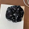 Scrunchie Coreano Elegante de Quatro Camadas com Bolinhas para Cabelos Volumosos, Acessório Versátil para Coques, Elástico de Cabelo Estilo Coreano para Mulheres