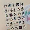 Adesivo fofo de pinguim em relevo, Copo de água de pinguim 3D divertido e adorável, Adesivo para capa de celular Guka iPad, Modelo SL