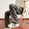 2026 Pantalones Cargo para Hombre Nueva Temporada Primavera/Verano Estilo Coreano Pantalones Deportivos de Moda Casual Rectos Ajustados