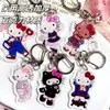 Chaveiro da Hello Kitty de Pernas Longas, Pingente Divertido de Gatinha, Lindo Enfeite de Mochila da Hello Kitty, Chave Decorativa de Acrílico Pendurável